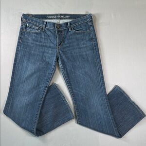 Citizens Of Humanity Medium Blue Bootcut Jeans - Petite